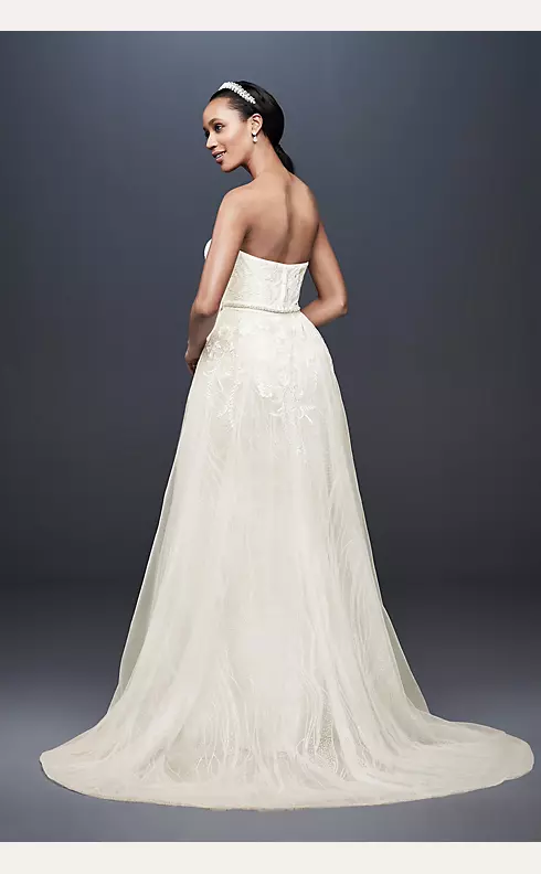 As-Is Wedding Dress with Detachable Overskirt Image 4