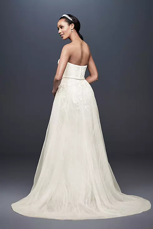 As-Is Wedding Dress with Detachable Overskirt Image 4
