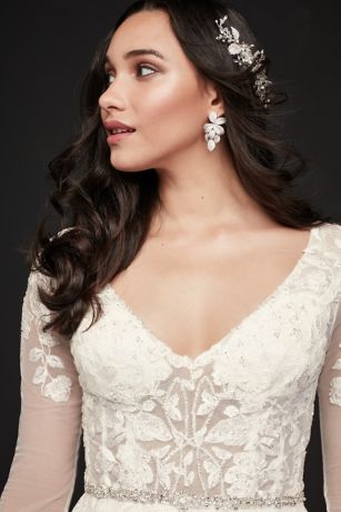 Galina Cap Sleeve Wedding Dresses