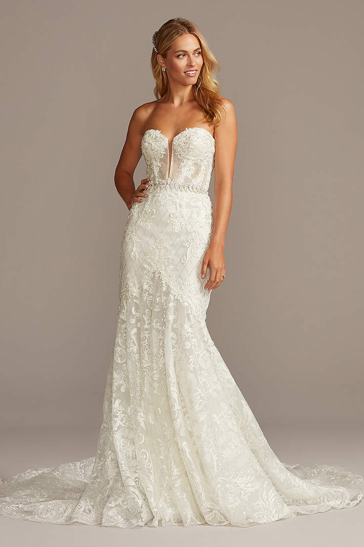 Ivory lace wedding dress Reception dresses for wedding Lace mermaid wedding reception dress Bridesmaids dresses Bride dress