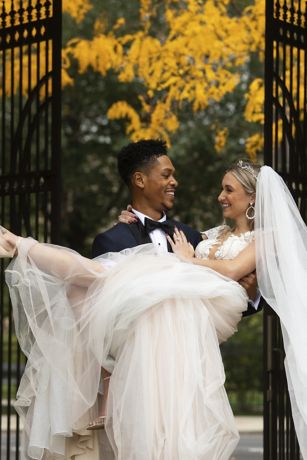 As Is Cap Sleeve Lace Appliqued Wedding Dress | David's Bridal