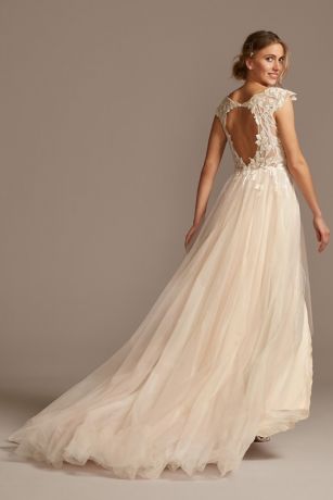 Galina Cap Sleeve Wedding Dresses