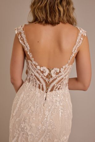 Embroidered Tulle Sweetheart Tank Mermaid Dress | David's Bridal