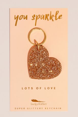 MHeartsCreations Glitter Monogram Keychain