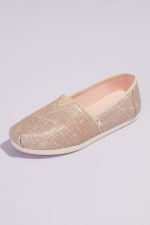 TOMS Glitter Canvas Wrap Classic Slip 