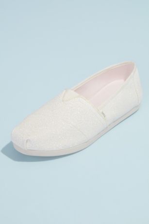 toms white glitter