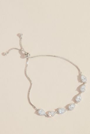 Picture of Teardrop Crystal Chain Bracelet