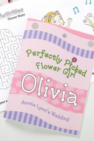 Picture of Flower Girl Personalized Coloring Activity Book