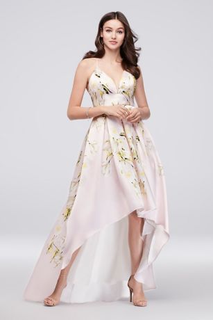 david's bridal mikado high low