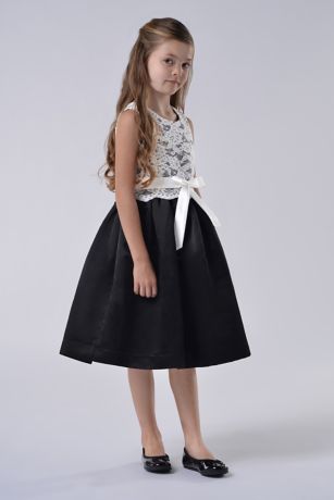 flower girl black dresses