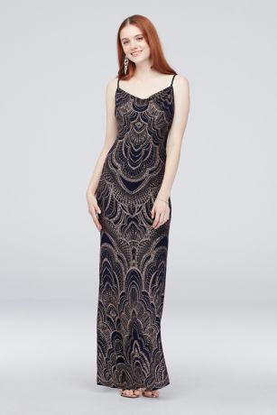 david's bridal glitter dress