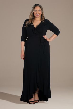 Picture of Plus Size Maritime Maxi Wrap Dress
