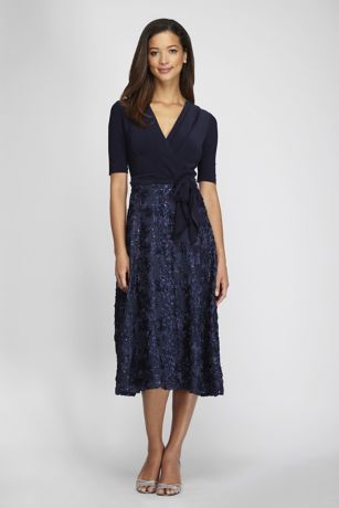 alex evenings fit and flare dress