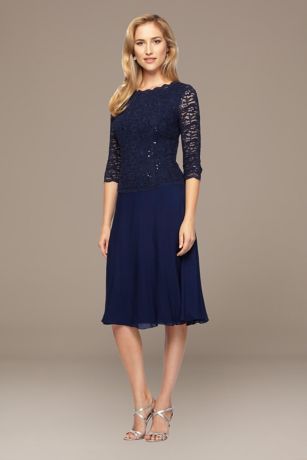 aline cocktail dress with sleeves