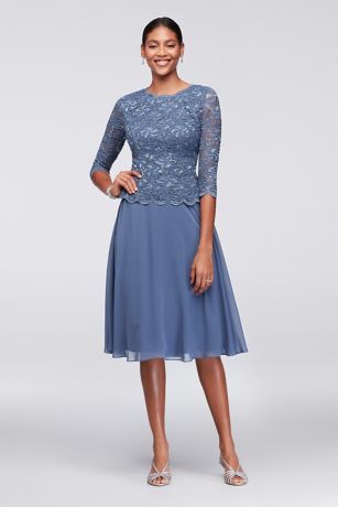 lace and chiffon short dresses