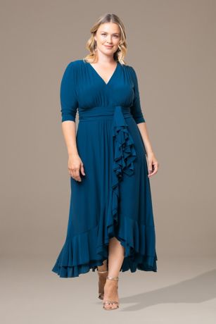 Picture of Plus Size Veronica Ruffled Evening Gown