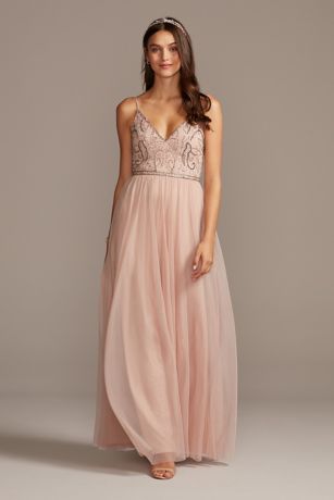 blush pink special occasion dresses