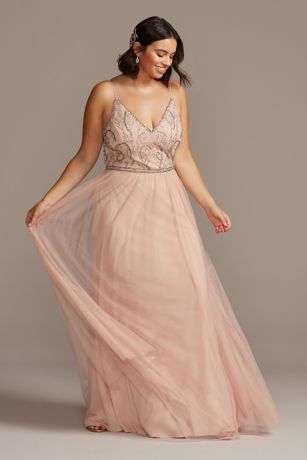 blush plus dress