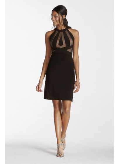 Short A-Line Halter Cocktail and Party Dress - Morgan and Co