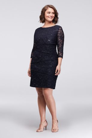 ronni nicole black lace dress