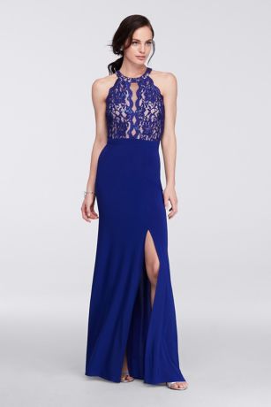 morgan and co royal blue dress