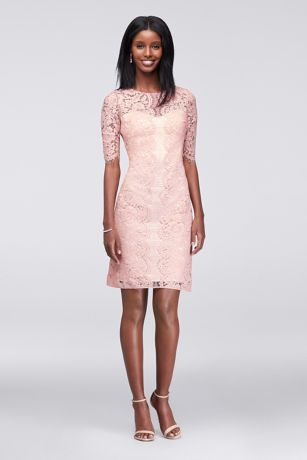 lace sheath dress with sleeves