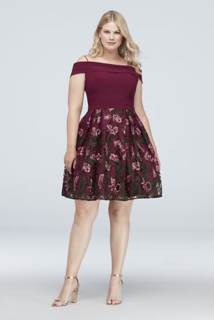 floral cocktail dresses plus size