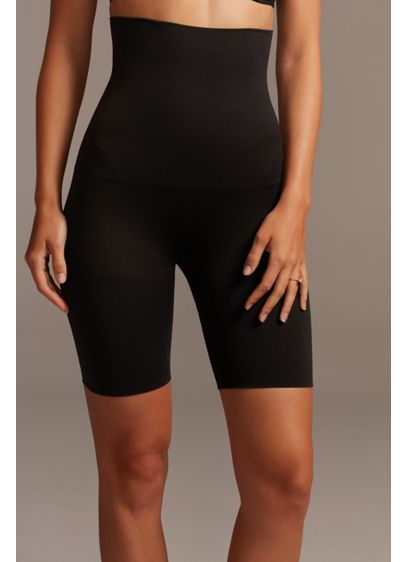 Maidenform High Rise High Control Shaping Shorts - These above-the-knee shaping shorts add strong smoothing control
