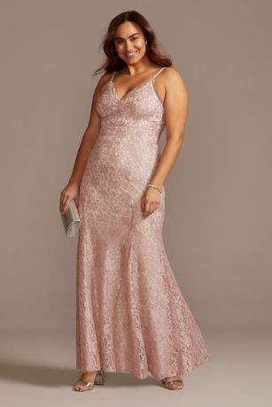 morgan and co glitter lace gown