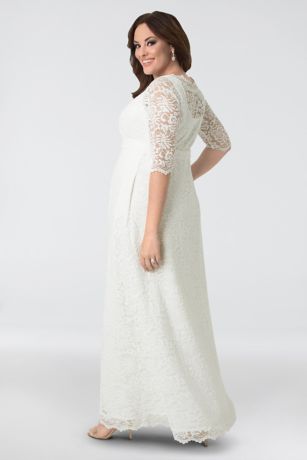 simple white dress plus size