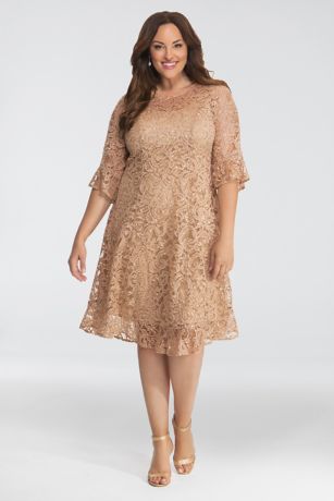 champagne dress plus size