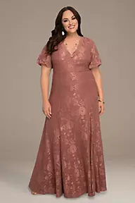Kiyonna Symphony Lace Plus Size Evening Gown