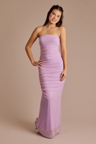 Picture of Strapless Stretch Glitter Sheath Dress