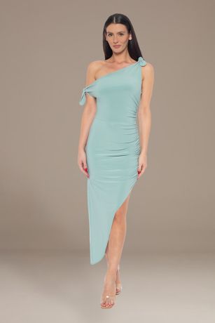Picture of Asymmetrical Jersey Midi Dress