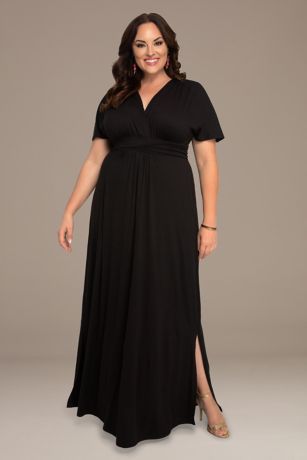 plus size maxi dress with sleeves