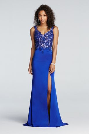 david's bridal royal blue dresses