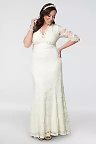 Kiyonna Amour Lace Plus Size Wedding Gown