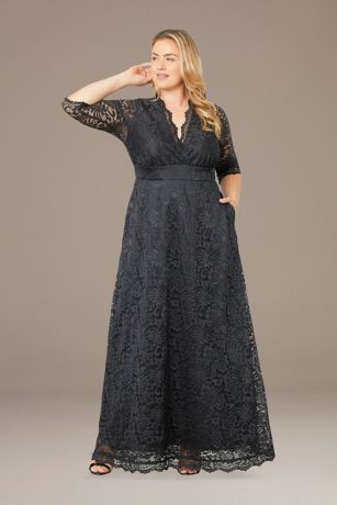 Picture of Plus Size Maria Lace A-Line Dress with Pockets