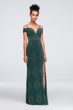 david's bridal green dress