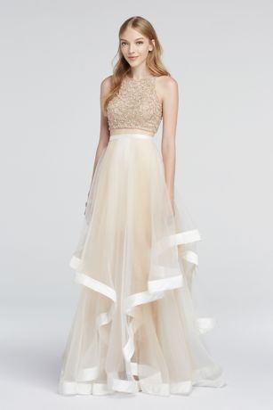 crop top wedding dress davids bridal