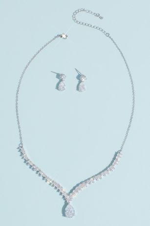 necklace and earrings