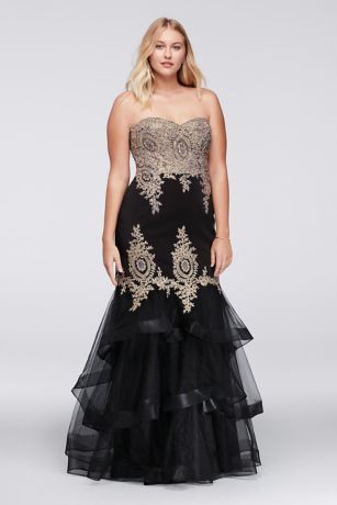 david's bridal plus size prom