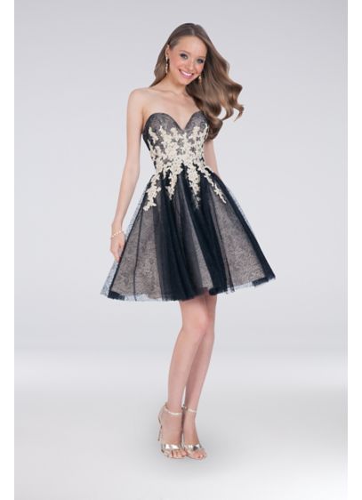 Short Ballgown Strapless Cocktail and Party Dress - Terani Couture