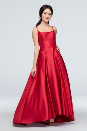 ball gown with straps