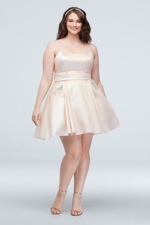 iridescent dress plus size