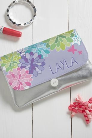 Picture of Precious Flower Personalized Wristlet