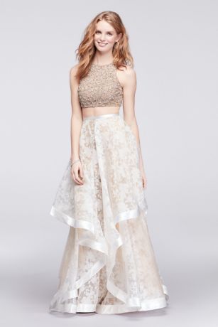 crop top wedding dress davids bridal