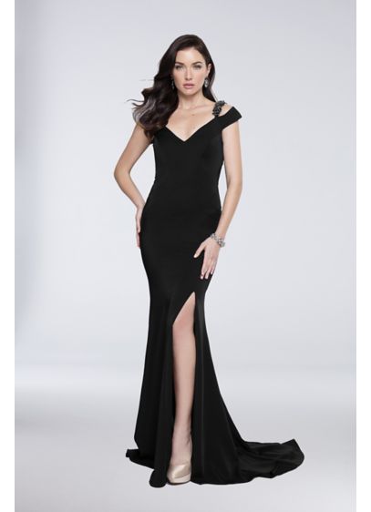 Long Mermaid / Trumpet Off the Shoulder Formal Dresses Dress - Terani Couture