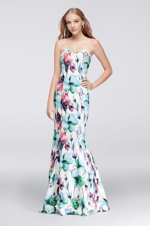 floral trumpet dress