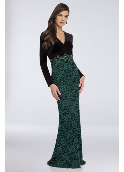 Long Sheath Long Sleeves Formal Dresses Dress - Terani Couture